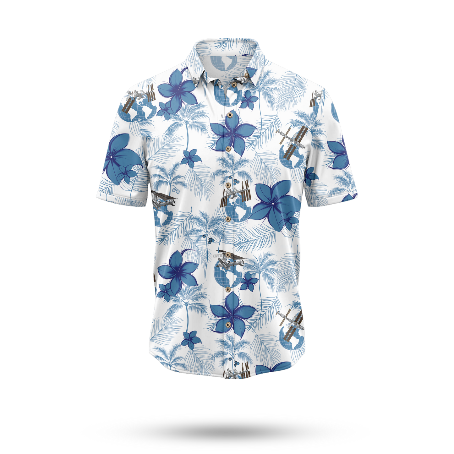 International Space Station Hawaiian Shirt - Cape Kennedy Clothing