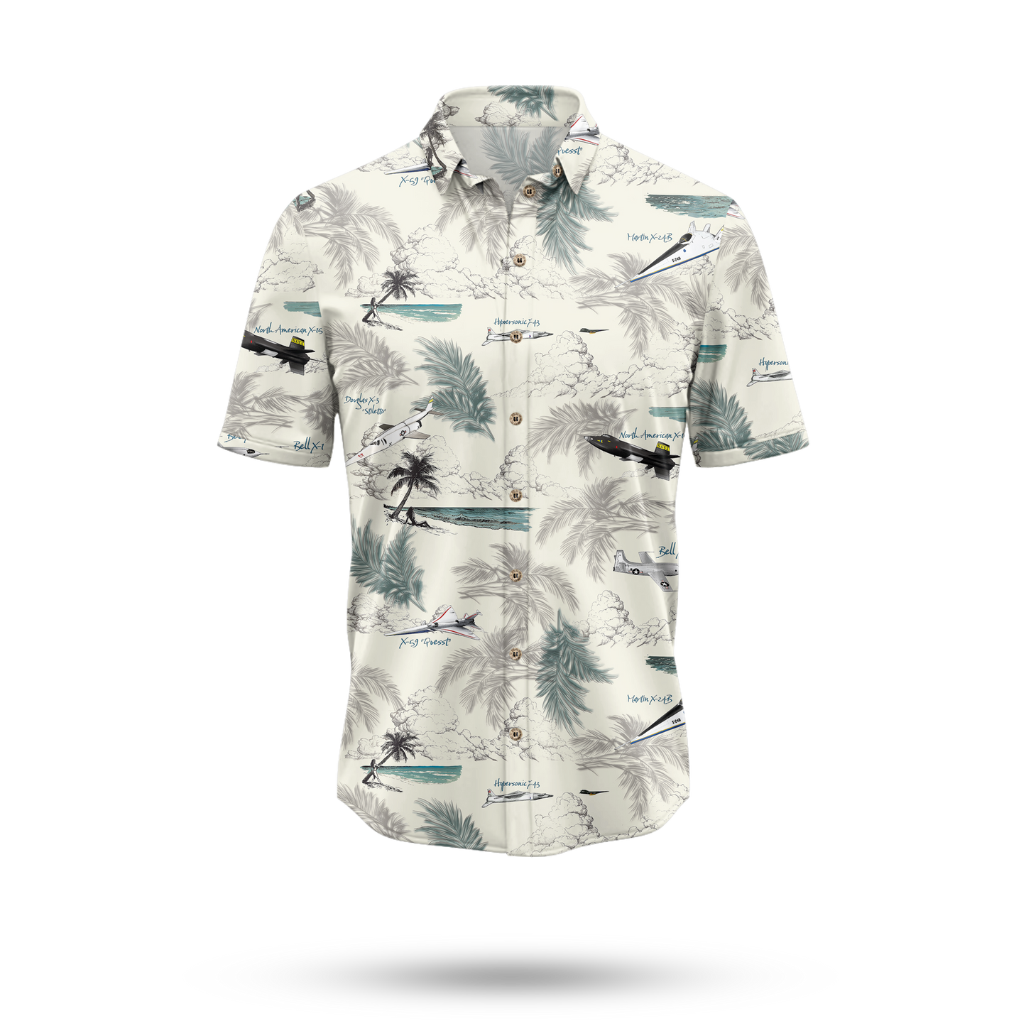 X-Planes Hawaiian Shirt - Cape Kennedy Clothing