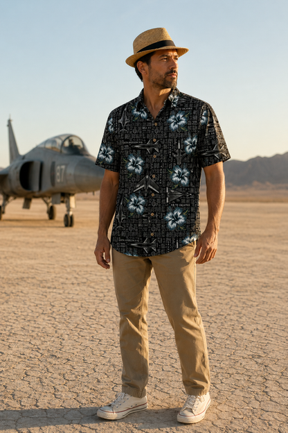 X-Plane Tribal Hawaiian Shirt - Cape Kennedy Clothing 