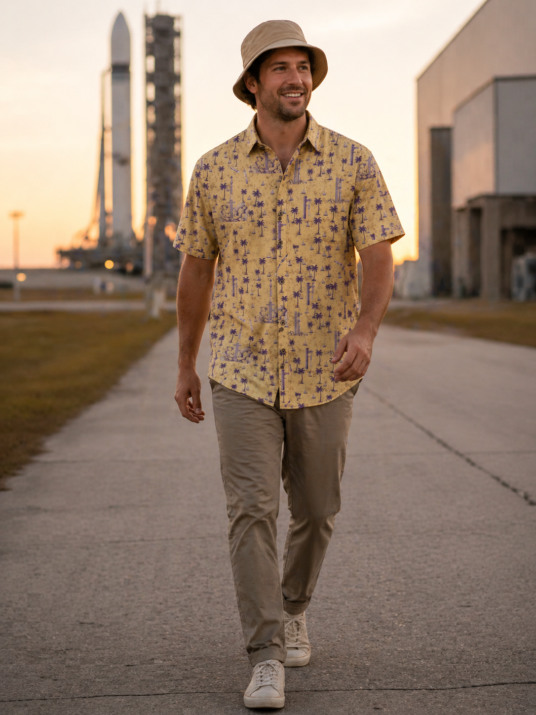Vintage Starship Hawaiian Shirt - Cape Kennedy Clothing 