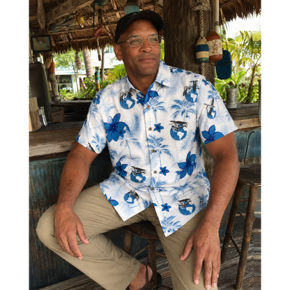 International Space Station Hawaiian Shirt - Cape Kennedy Clothing 