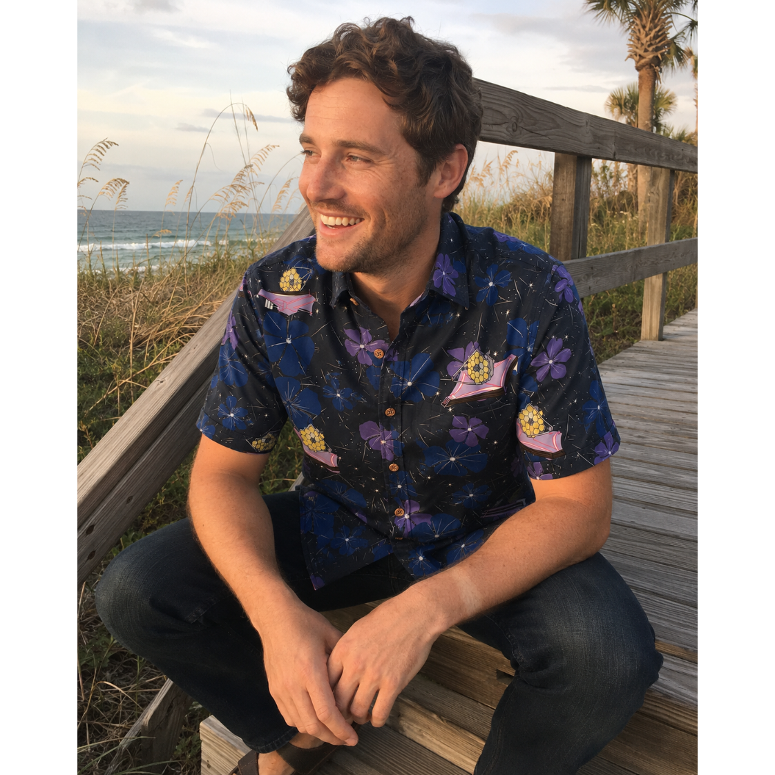 James Webb Space Telescope Hawaiian Shirt - Cape Kennedy Clothing 