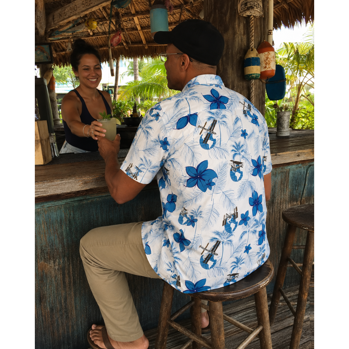 International Space Station Hawaiian Shirt - Cape Kennedy Clothing 