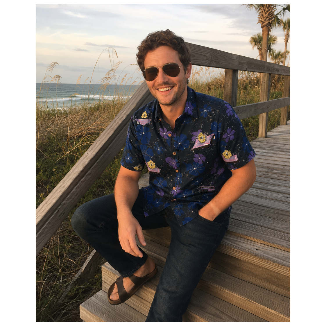 James Webb Space Telescope Hawaiian Shirt - Cape Kennedy Clothing 