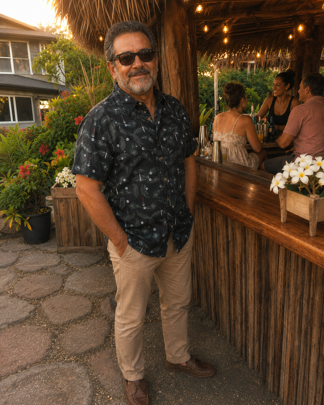 Project Mercury Aloha Shirt — Dark - Cape Kennedy Clothing 