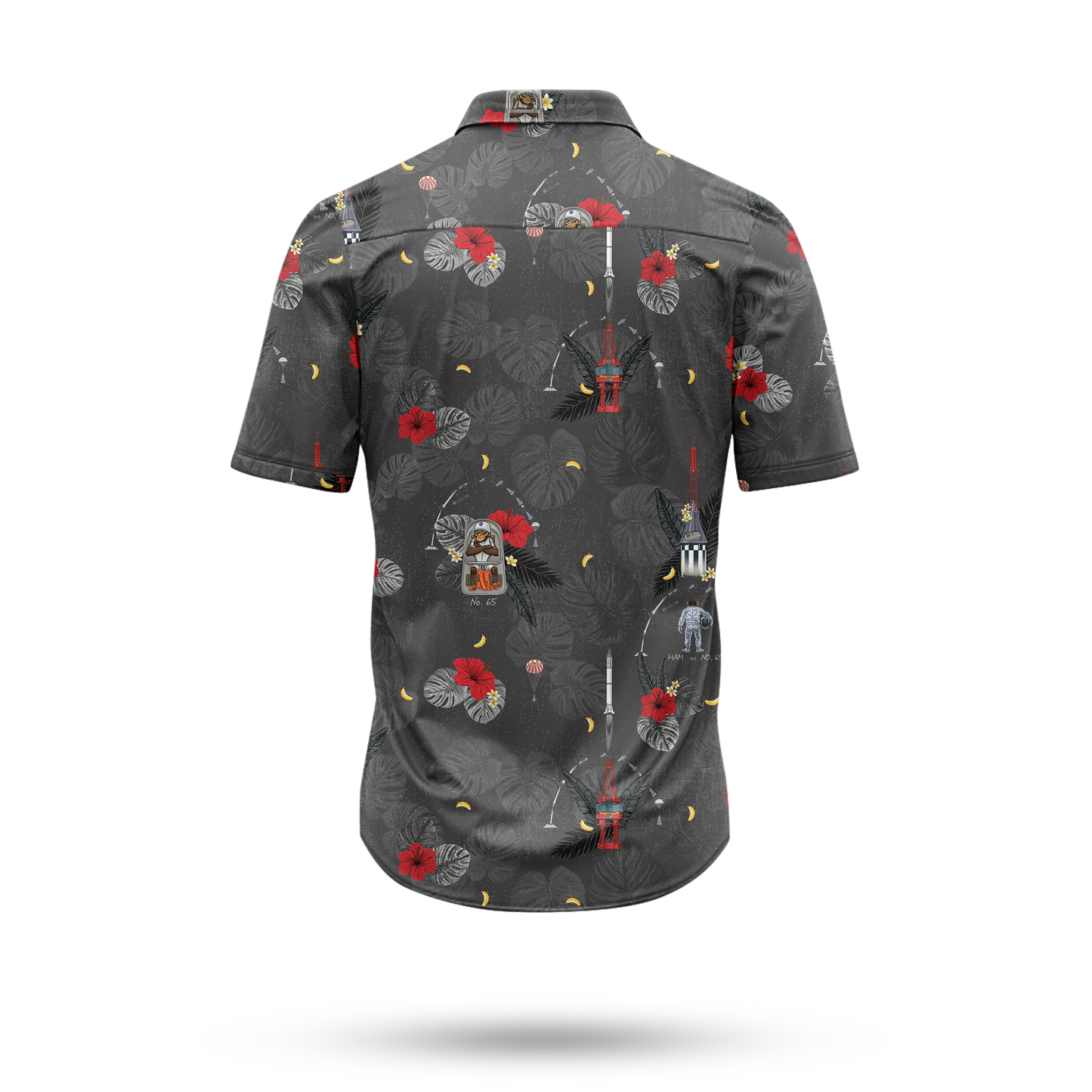 HAM the Space Chimp Hawaiian Shirt - Cape Kennedy Clothing 