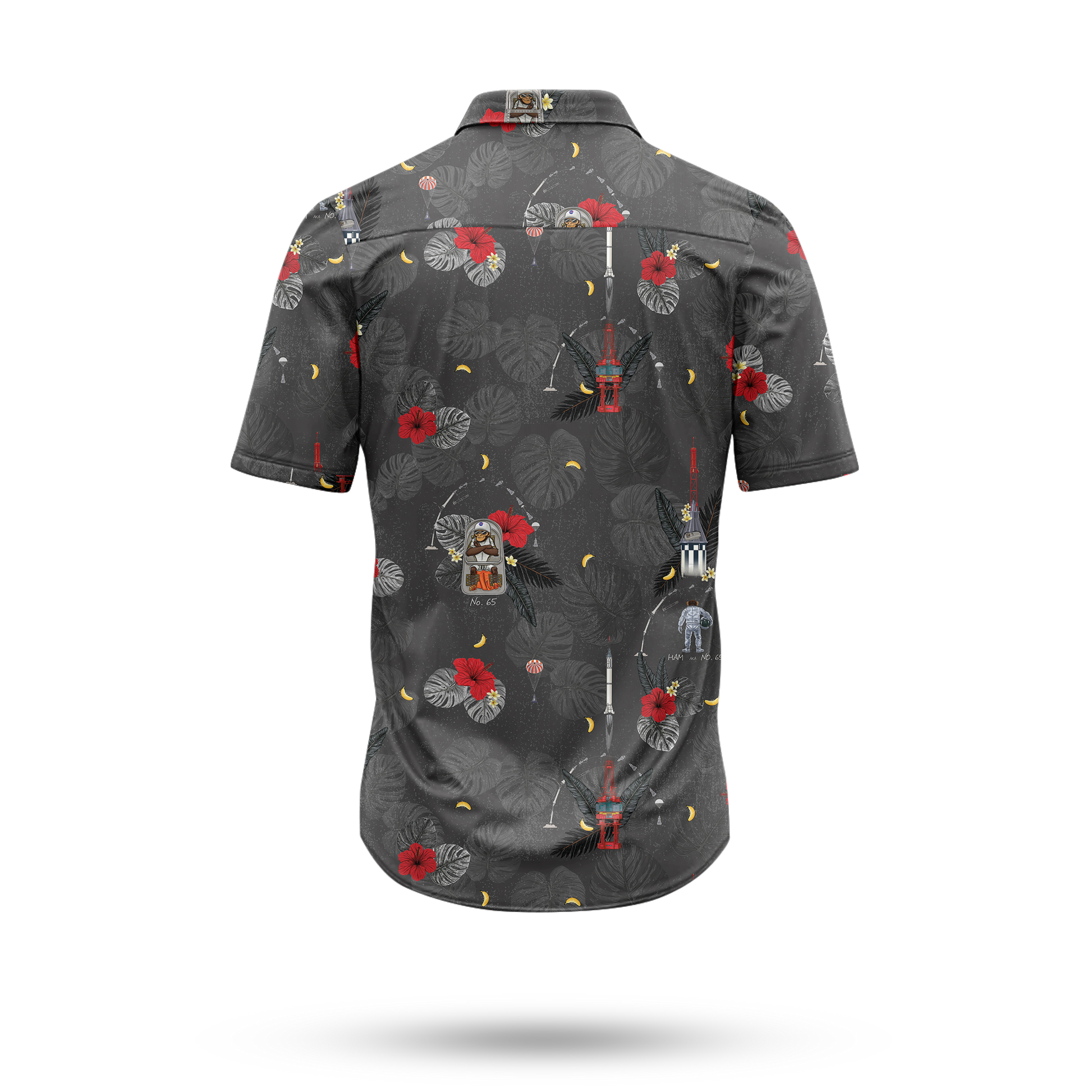 HAM the Space Chimp Hawaiian Shirt - Cape Kennedy Clothing 