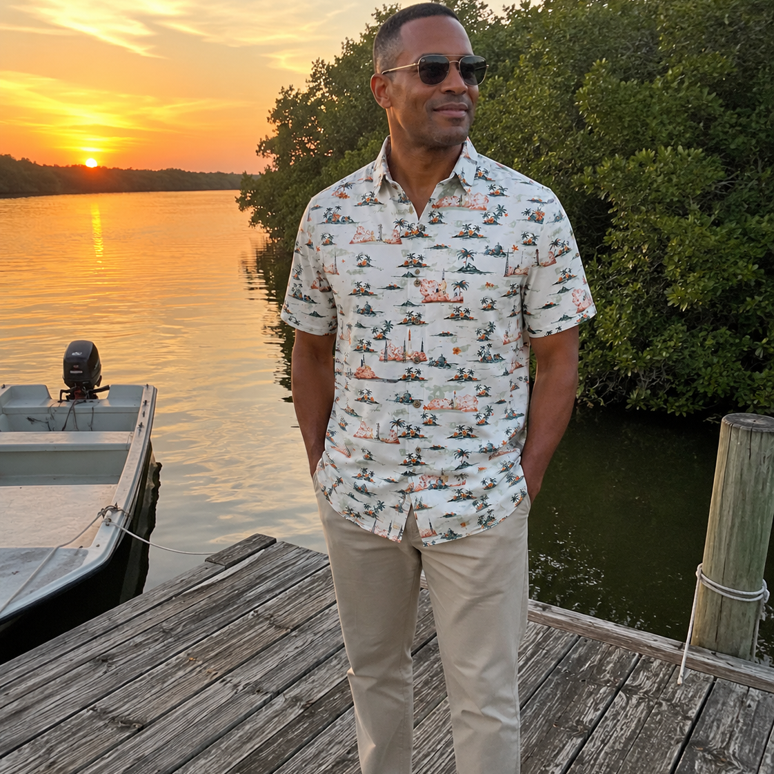 Launch Complex 39 Hawaiian Shirt - Cape Kennedy Clothing 