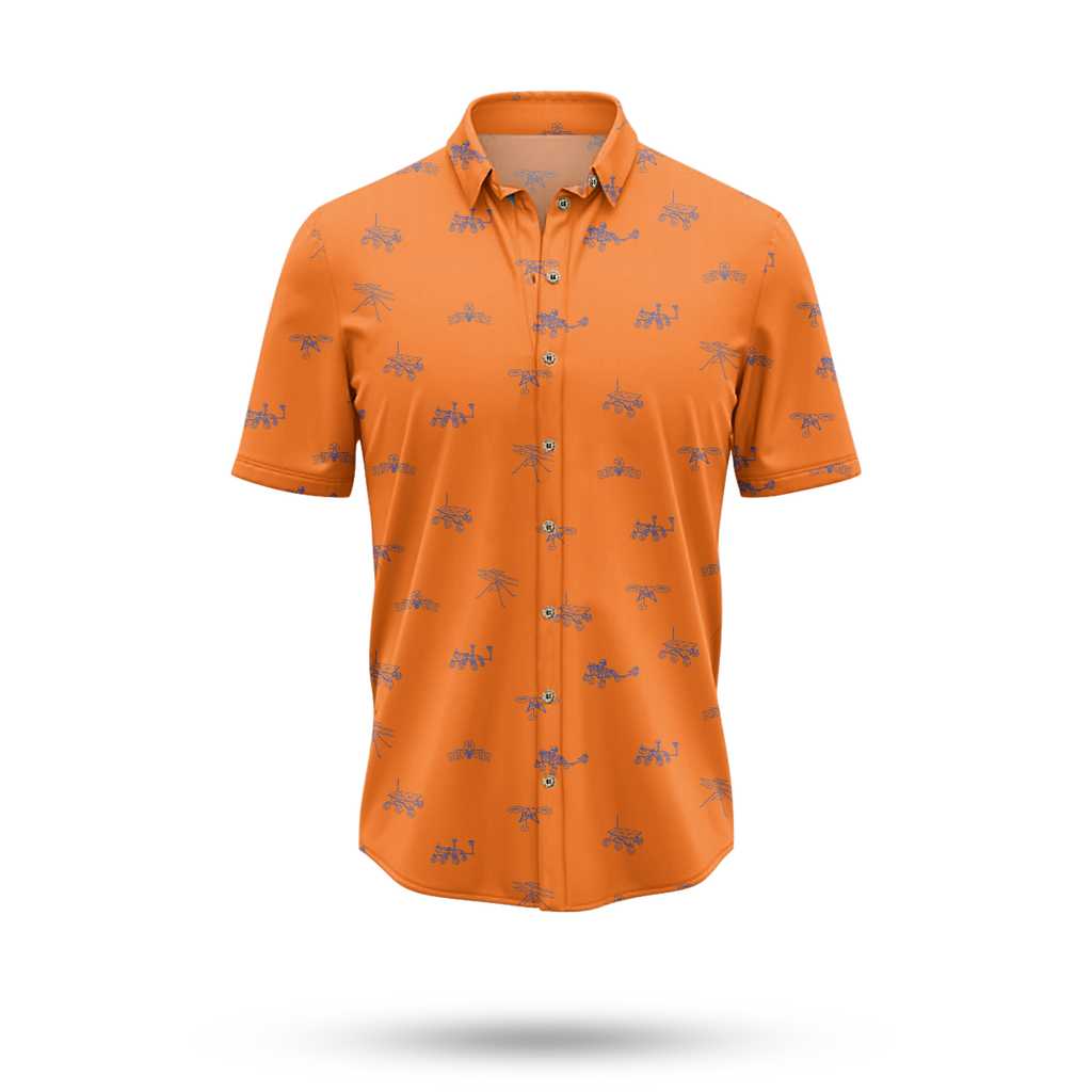 Mars Probes & Rovers Hawaiian Shirt [Orange]