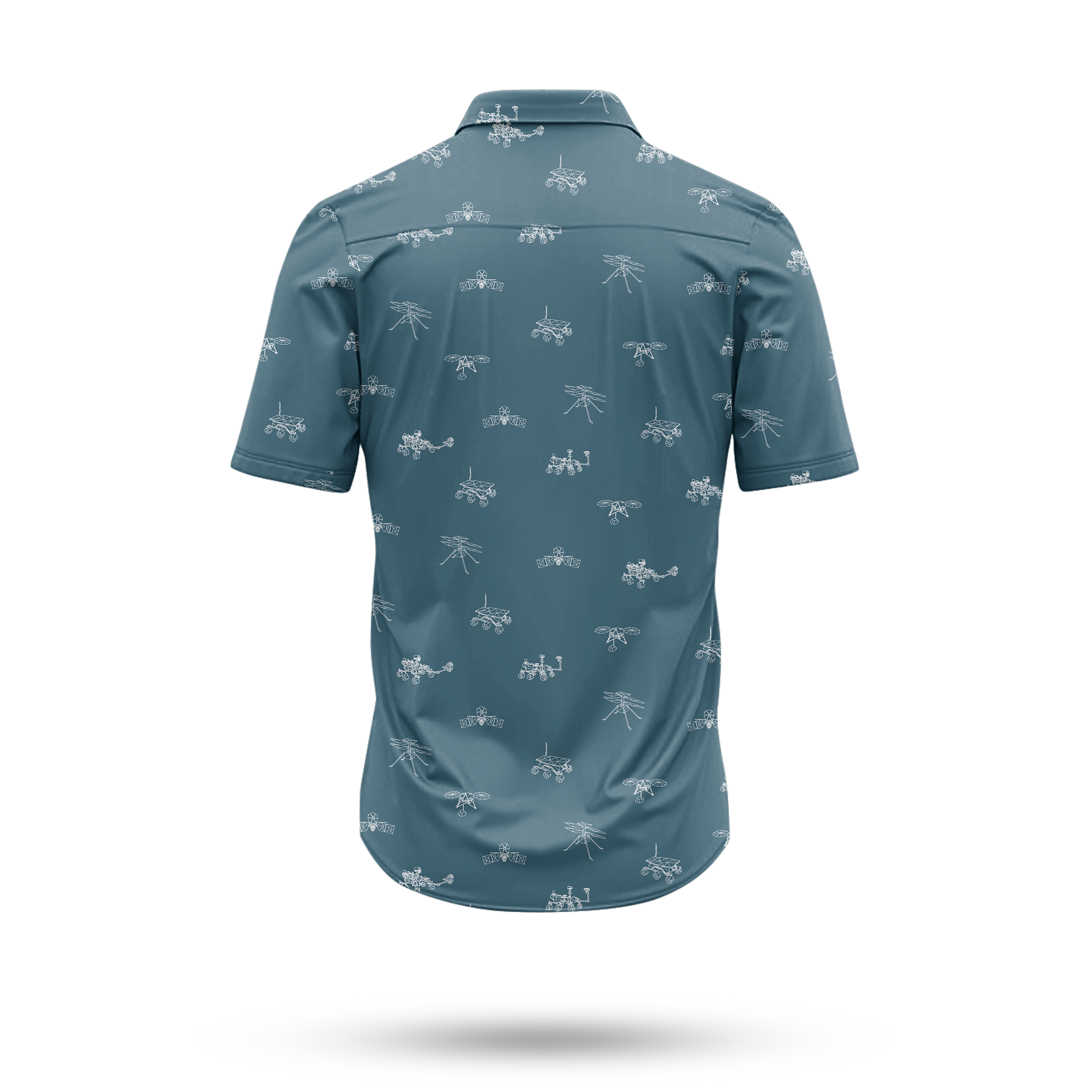 Mars Probes & Rovers Hawaiian Shirt - Cape Kennedy Clothing 