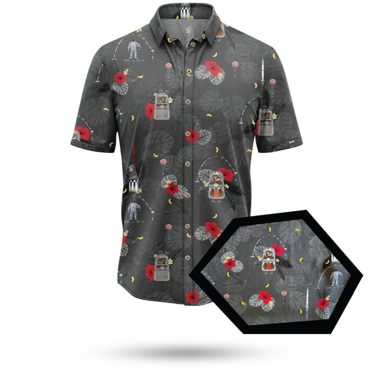 HAM the Space Chimp Hawaiian Shirt - Cape Kennedy Clothing 