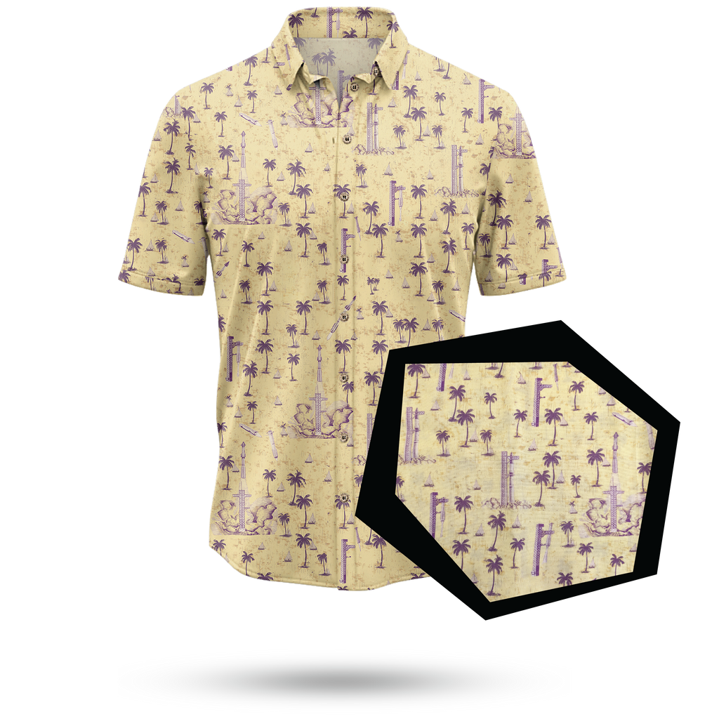 Vintage Starship Hawaiian Shirt - Cape Kennedy Clothing 