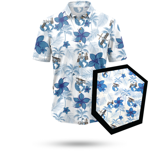 International Space Station Hawaiian Shirt - Cape Kennedy Clothing 