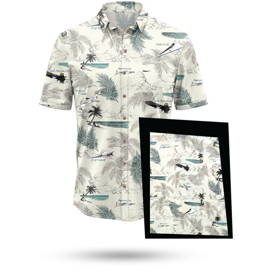 X-Planes Hawaiian Shirt - Cape Kennedy Clothing 