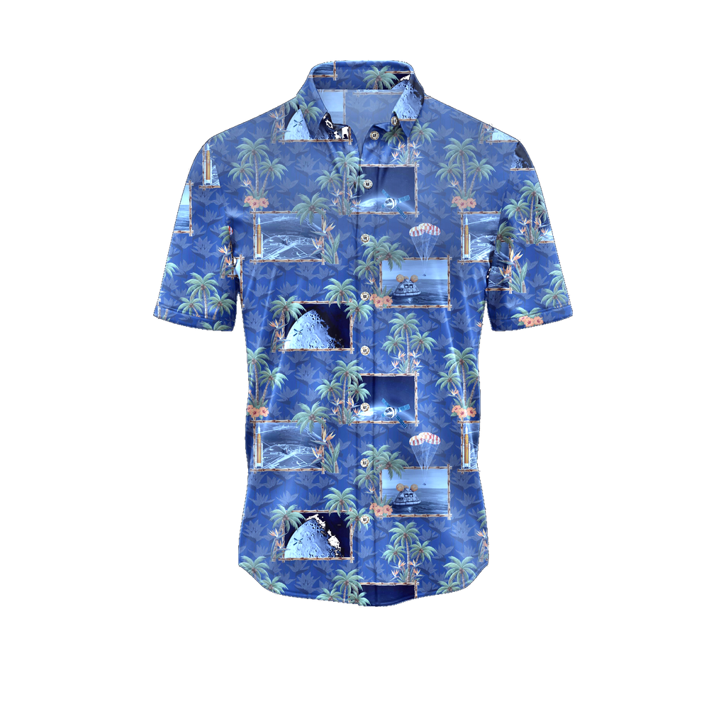 Pre-Sale - Back in Stock Early July - Project Artemis Hawaiian Shirt - Cape Kennedy Clothing 