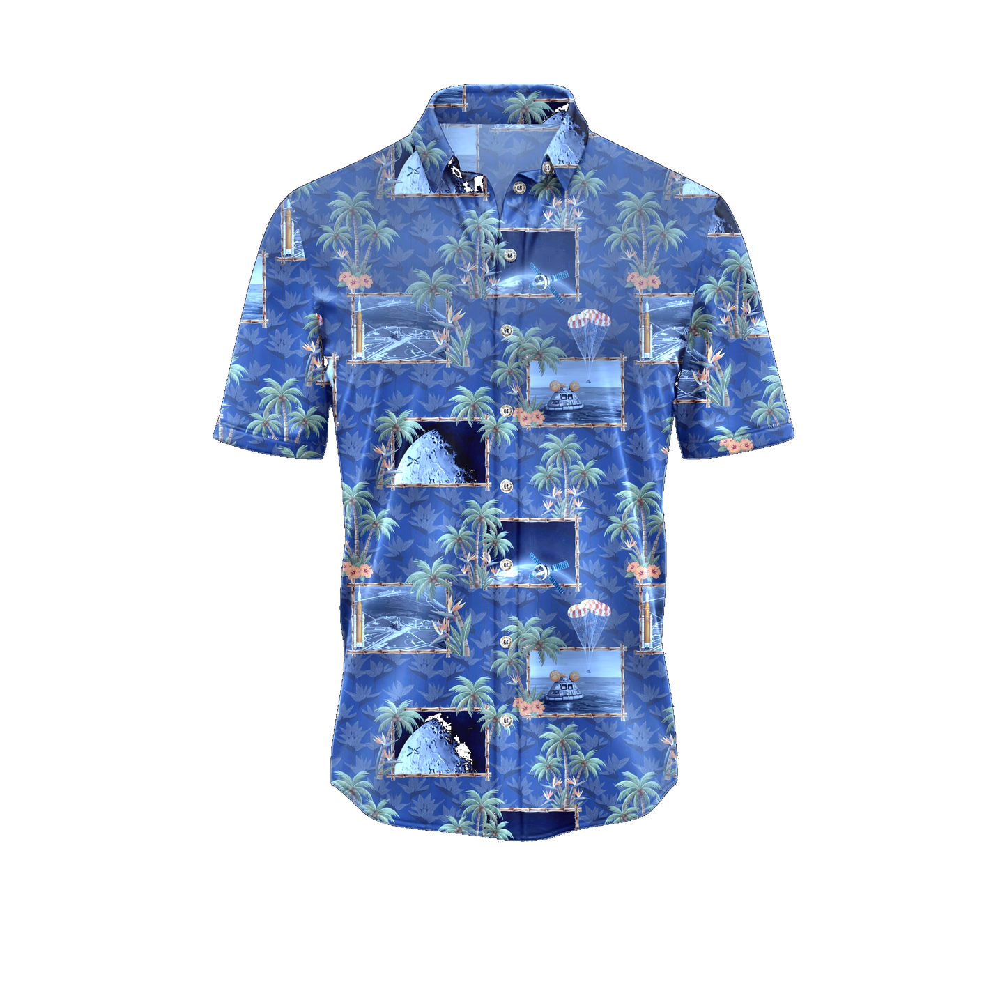 Pre-Sale - Back in Stock Early July - Project Artemis Hawaiian Shirt - Cape Kennedy Clothing 