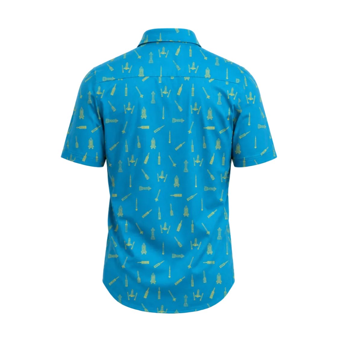 Polygonal Rockets — Cerulean Blue - Cape Kennedy Clothing 