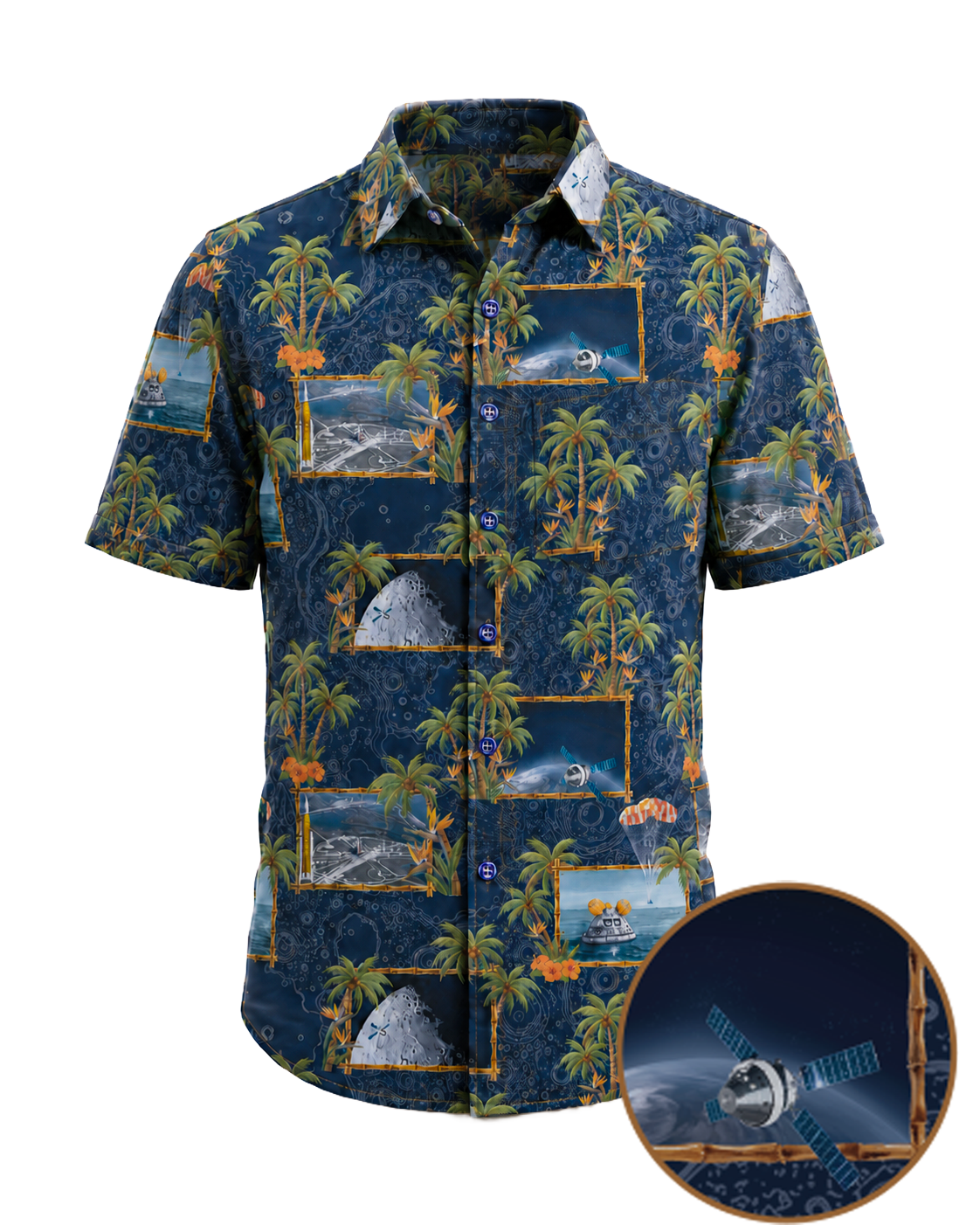 Project Artemis Hawaiian Shirt - Cape Kennedy Clothing 