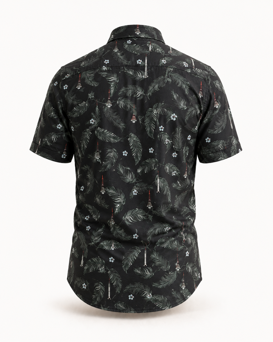 Project Mercury Aloha Shirt — Dark - Cape Kennedy Clothing 