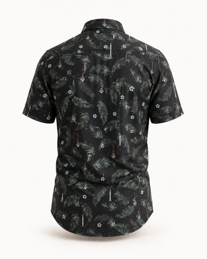 Project Mercury Aloha Shirt — Dark - Cape Kennedy Clothing 