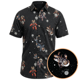 The "Cats"tronauts Hawaiian shirt - all-over print celebrating Felicette, the first cat in space