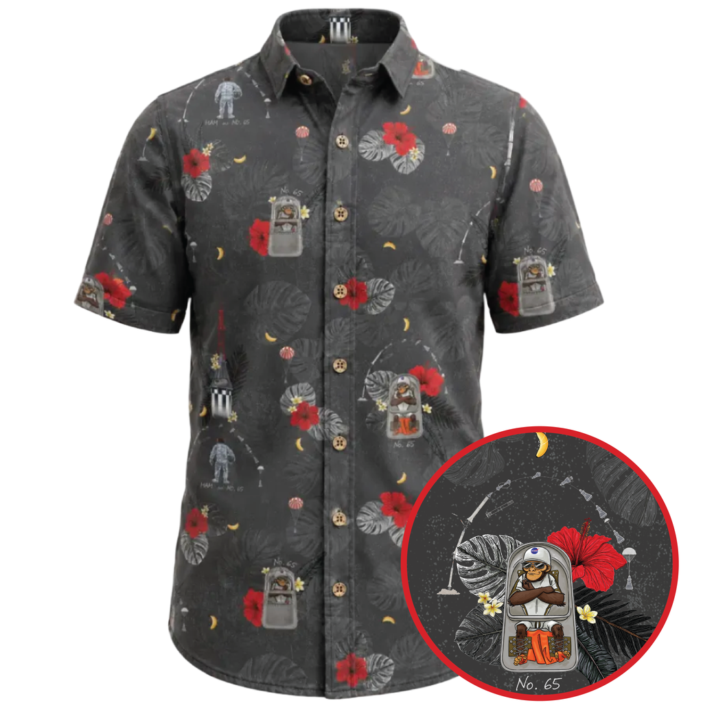 HAM the Space Chimp Hawaiian Shirt