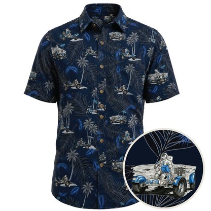 Lunar Rovers Hawaiian shirt - Apollo Moon buggy all-over print