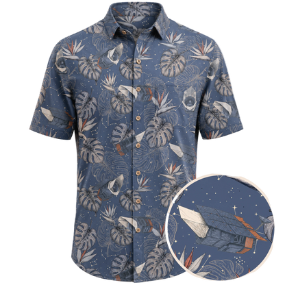 PRESALE--Nancy Grace Roman Telescope Hawaiian Shirt - Cape Kennedy Clothing 