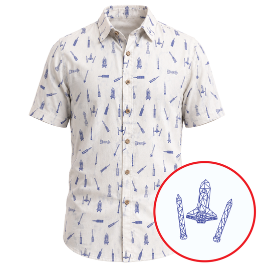 Polygonal Rockets — Indigo Blue - Cape Kennedy Clothing 