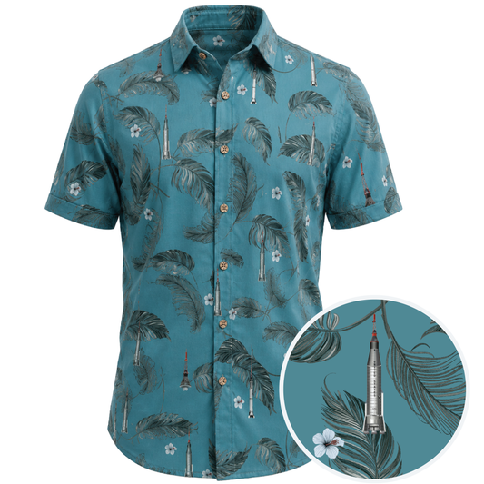 Project Mercury Aloha Shirt — Teal