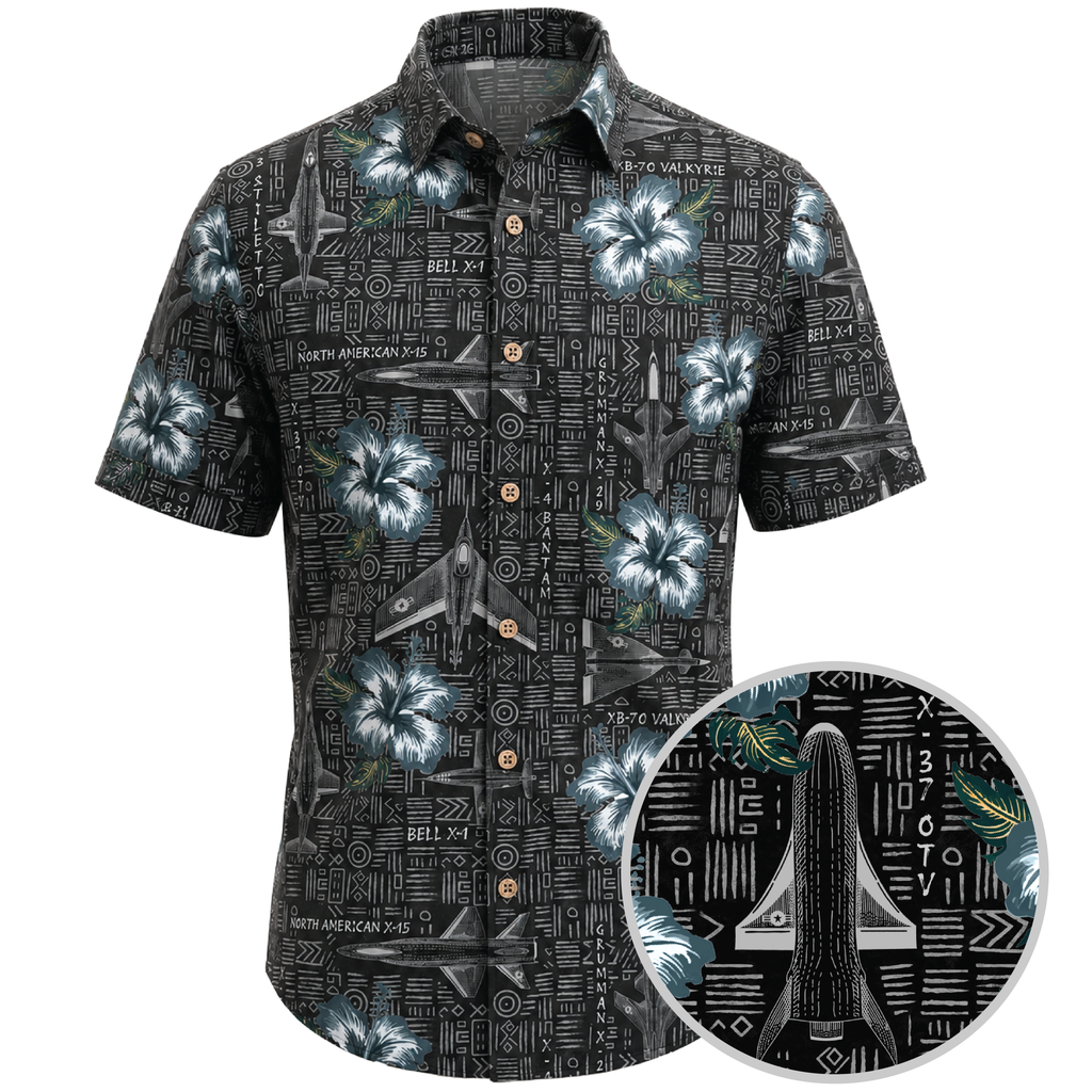 X-Plane Tribal Hawaiian Shirt - Cape Kennedy Clothing 