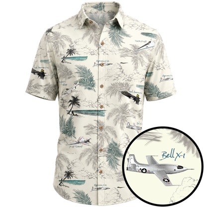 X-Planes Hawaiian Shirt - Cape Kennedy Clothing 