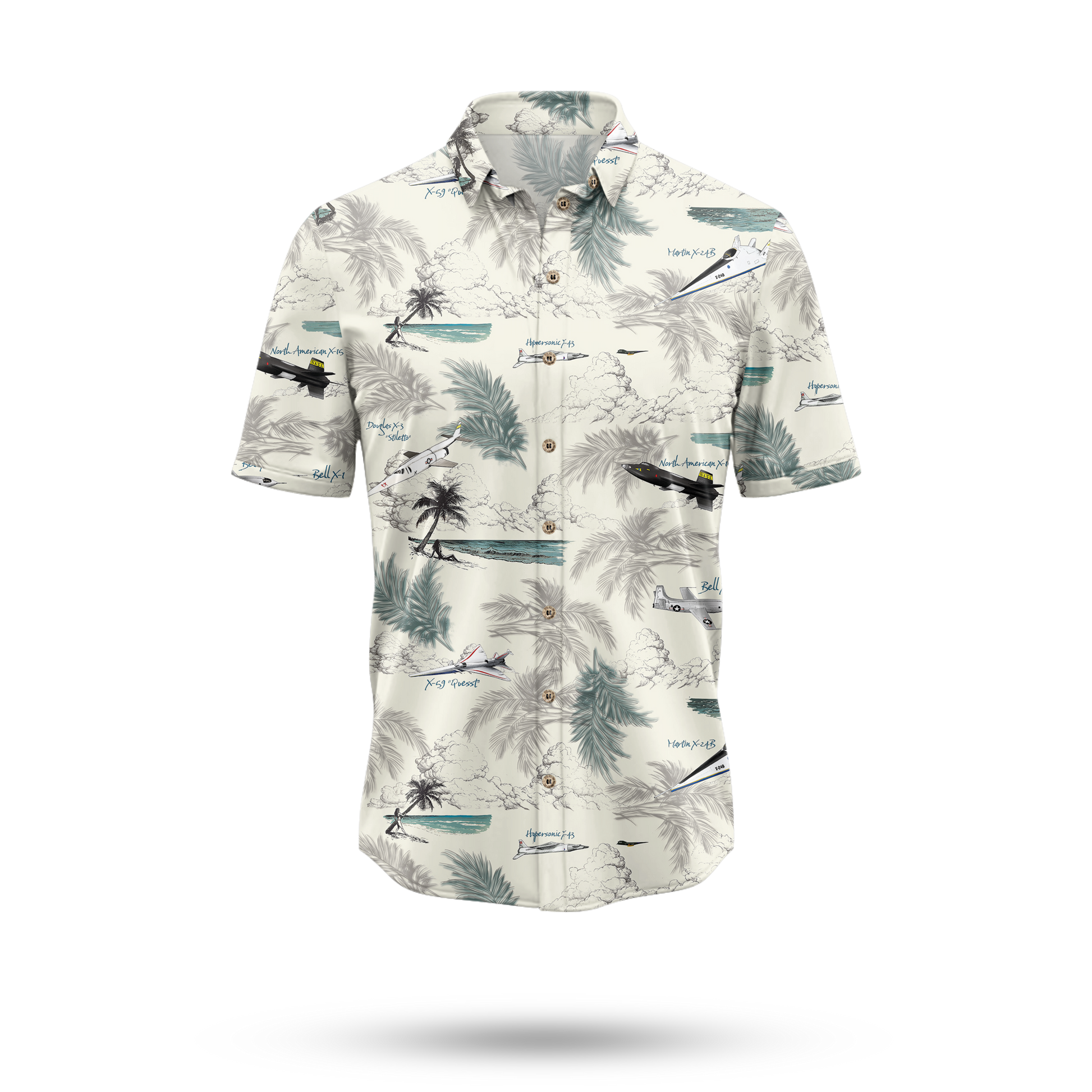 X-Planes Hawaiian Shirt - Cape Kennedy Clothing 